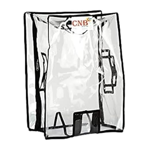 CNB Transparent Protective Zipper PVC Dust Proof and Waterproof Cover for Soft/Nylon Luggage/Suitcase Trolley Bags (26")