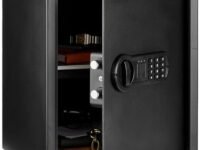 Amazon Basics Digital Safe With Electronic Keypad Locker For Home, Gross Capacity - 49L (Net - 43L ), Black