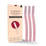 Carmesi Reusable Face Razor for Women Facial Hair- 3 Razors | Instant & Painless Hair Removal | For Eyebrows, Upper Lip, Forehead, Peach Fuzz, Chin and Sideburns | Dermaplaning Tool