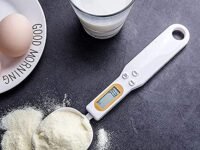 DIYA SALES Digital Spoon Scale for Kitchen Food Small Scale with Tare Function LCD Display Weighing and Measuring Dry Liquid Ingredient Milk Tea Coffee Flour Spices Medicine