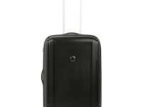 Delsey 55 cms Small Cabin Polypropylene Hard Sided 8 Wheels 360 Degree Rotation Suitcase, Luggage, Trolley Bags for Travel- Black