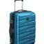 Delsey Paris Tiphanie 55 cms Small Cabin Polycarbonate Hard-Sided 4 Double Wheels Expandable Suitcase/Luggage/Trolley Bag for Travel with TSA Lock (Steel Blue)