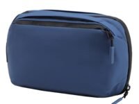 Destinio Electronic Gadget Organizer Bag - Waterproof with Foam Padding - Tech Pouch for Cable, Adapter, Charger, Earphone, Portable Travel Electronics and Accessories Organiser (Blue, 1 Unit)