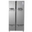 Haier 596L Frost Free Inverter Side by Side Refrigerator (HES-690SS-P, Shiny Steel, Convertible, Gross volume-596L)
