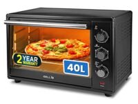 IBELL Eo400G 40Liter Electric Oven Toaster Grill Otg With Convection&Motorized Rotisserie,1800 Watt,5 Heating Modes,Illuminated Chamber (Black),2000 Watts