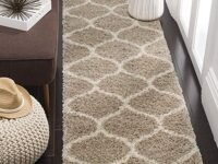 Naze Modern Polyester Anti Slip Shaggy Fluffy Rectangular Shape Rug And Carpet For Living Room, Bedroom (Beige Mandir, 1.5X3 Feet)