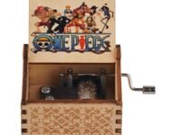 Offo|| One Piece Anime Wooden Hand Cranked Perfect Collectible for Anime Fans Laser Engraved Lightweight Music Box