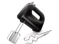 Philips HR3705/10 300 Watt Lightweight Hand Mixer, Blender with 5 speed control settings, stainless steel accessories and 2 years warranty(black color)