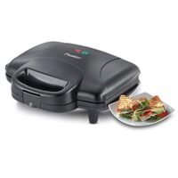 Prestige 800W Sandwich Maker (PGMFD 01)| Black | Heat Resistant Bakelite Body |Non-Stick Coating | Power Indicators | Oil Free Toasting