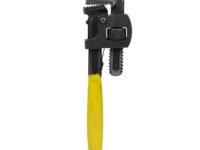 STANLEY 71-642 12'' 300 mm Stilson Type Pipe Wrench Ideal for Construction & Heavy-Duty Applications for Industrial & Professional Use, YELLOW & BLACK