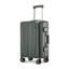 THE CLOWNFISH Stark Series Luggage Polycarbonate Hard Case Suitcase Eight Wheel Trolley Bag with Double TSA Locks- Forest Green (Small Size, 57 cm-22 inch)