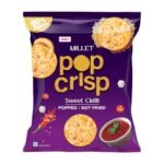 UNIBIC Pop Crisp I Millet Chips I Thai Sweet Chilli I Popped Chips I | Not Baked Not Fried |90% Less Fat | Low Calorie | Healthy Snacks | 80 Grams