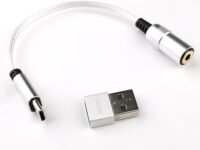 Venture Electronics Abigail Pro CX31993 Type C Male to 3.5mm Portable DAC Dongle | 32bit–384khz Support | Supports Microphone | Easy Plug & Play (Type C to 3.5mm)