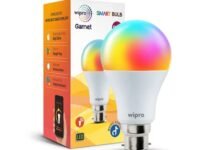 Wipro 9W B22D WiFi LED Smart Bulb with Music Sync Function, Compatible with Amazon Alexa and Google Assistant (16M Colours, Warm White/Neutral White/White + Dimmable) Pack of 1