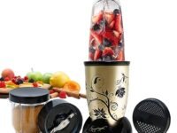 Wonderchef Nutri-blend Mixer, Grinder & Blender|400W 22000 RPM 100% Full Copper Motor|Stainless Steel Blades|2 Unbreakable Jars|2 Years Warranty|Recipe book by Chef Sanjeev Kapoor|Champagne