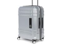 uppercase Bullet (Large) 74cm | Check-in Trolley Bag | Hardsided Luggage Anti-Scratch 8 Wheel Luggage | TSA Lock & Anti-Theft Zippers | Suitcase for Men & Women | 2000 Days Warranty (Silver)