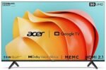 Acer 127 cm (50 inches) Advanced I Series 4K Ultra HD Smart LED Google TV AR50GR2851UDFL (Black)