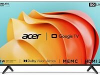 Acer 127 cm (50 inches) Advanced I Series 4K Ultra HD Smart LED Google TV AR50GR2851UDFL (Black)