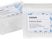 Amazon Brand - Solimo Cotton Buds - 200 Sticks (Pack of 2)