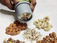 TASMAX Dry Fruit Cutter and Slicer, Choppers for Kitchen, Kitchen Gadgets Almond Slicer Cutter dryfruit Cutter Dry Fruit Graters (Pack of 2, Plastic), Green