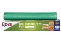 Ezee 100 Meters 11 Inches Cling Film Wrap Biodegradable BPA Free | Multipurpose Food Wrapping Paper | Non-Stick Microwave Safe