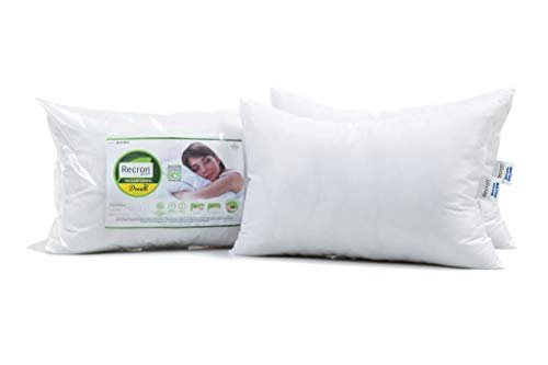 Recron Certified Microfiber Pillow, 17 x 27 Inch, White, Pack Of 2