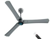 atomberg Renesa+ 1200mm BLDC Ceiling Fan with Remote Control | BEE 5 star Rated Energy Efficient Ceiling Fan | High Air Delivery with LED Indicators | 2+1 Year Warranty (Sand Grey)