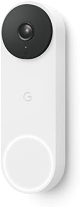 Google Nest Doorbell (Wired, 2nd Gen) - Wired Video Doorbell Camera - Doorbell Security Camera - Snow