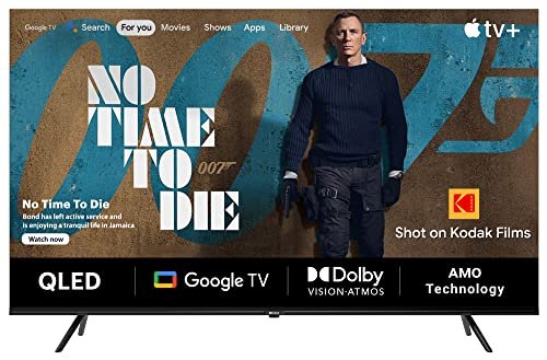 Kodak 189 Cm (75 Inches) Matrix Series 4K Ultra Hd Smart QLED Google Tv 75Mt5044, Black