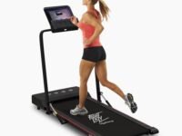 Lifelong Walking Pad Treadmill for Home 2.5Hp Peak Dc Motor- Foldable Under Desk Treadmill-Walking Machine at 8Km/Hr Speed with Led Display-Cardio Equipment for Home Gym 110Kg Capacity(Lltm163),Black