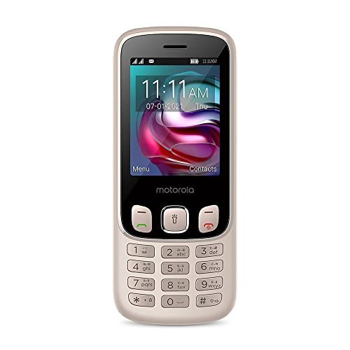 Motorola a70 keypad Mobile Dual Sim with Expandable Memory Upto 32GB,Camera, 2.4 inch Screen with 1750 mAh Battery, Rose Gold