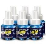 All Out Ultra Liquid Vaporizer, 6 Refills (45ml each) | Kills Dengue, Malaria & Chikungunya Spreading Mosquitoes| India's Only Mosquito Killer Brand Recommended by Indian Medical Association