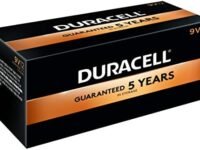 Duracell - CopperTop 9V Alkaline Batteries - long lasting, all-purpose 9 Volt battery for household and business - Pack of 12