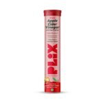 PLIX - THE PLANT FIX Apple Cider Vinegar Effervescent Tablet with mother for weight loss I with vitamin B6 & B12 | Pack of 1 (Apple), 15 tablets | 100% vegan | No added Sugar |Easy to carry & consume