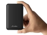 URBN 20000 mAh Premium Black Edition Nano Power Bank | 22.5W Super Fast Charging | Pocket Size| Dual Type C Power Delivery (PD) Output + 1 USB Output for Quick Charge | Two-Way Fast Charge (Black)