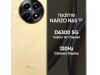 realme NARZO N65 5G (Amber Gold 6GB RAM, 128GB Storage) India's 1st D6300 5G Chipset | Ultra Slim Design | 120Hz Eye Comfort Display | 50MP AI Camera| Charger in The Box