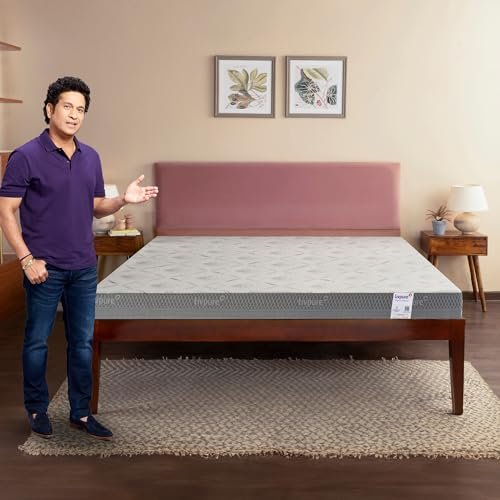 Livpure Smart Ortho CURVX Memory and Curved Orthopaedic Foam | 5D SleepTech Crafted Zones | ComfortScience US Tech Foam | High GSM Neon Washable Fabric |King Bed (78x72x6) inch, 10 Year Warranty