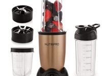 nutripro Copper Juicer Mixer Grinder - Smoothie Maker - 500 Watts (3 Jars, Gold) - 2 Year Warranty