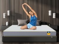 Centuary Mattresses Sleepables 6-Inch King Size Orthopedic Memory Foam Back Support Pressure Relieving Roll Pack High Resilience (HR) Foam Mattress (72x72x6)