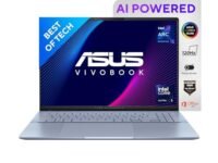 ASUS Vivobook S 16 OLED (2024), 16 "(40.64cm) 3.2K OLED 16:10 120Hz, Intel Core Ultra 5 125H, Thin and Light Laptop (16GB LPDDR5X/1TB SSD/Intel Arc Graphics/Win11/Mist Blue/1.50 Kg), S5606MA-MX551WS