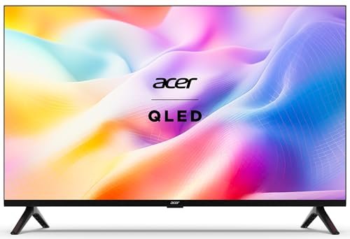 Acer 80 cm (32 inches) V Series HD Ready Smart QLED Google TV AR32GR2841VQD (Black)