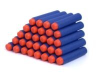 Aegon Foam Darts Toy Gun Bullets for Kids Bullets Pack Compatible with Nerf N Strike Elite Guns (Blue, 50)