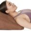 Amazon Basics Memory Foam Wedge Pillow for Neck & Back Pain Relief, Brown, 25 X 44 X 45