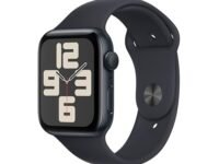 Apple Watch SE (2nd Gen, 2023) [GPS 44mm] Smartwatch with Midnight Aluminum Case with Midnight Sport Band S/M. Fitness & Sleep Tracker, Crash Detection, Heart Rate Monitor, Retina Display