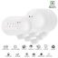 Cello Opalware Dazzle Series Lush Fiesta Dinner Set, 18 Units | Opal Glass Dinner Set for 6 | Light-Weight, Daily Use Crockery Set for Dining | White Plate and Bowl Set