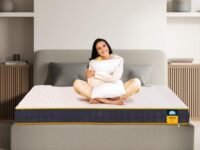 Centuary Mattresses Sleepables 6-Inch Queen Size Dual Comfort Hard and Soft Reversible Roll Pack High Resilience (HR) Foam Mattress (78x60x6)