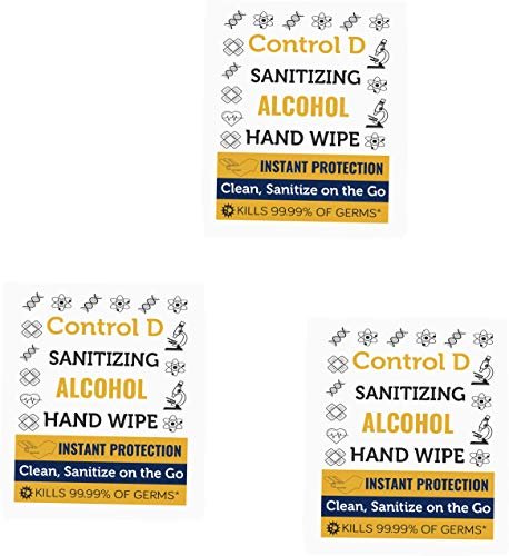 Control D 50 Individually Packed Disinfectant Wet Wipes