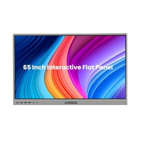 Cornea 65 Inches 4K UHD Touch Screen LED TV UltraTouch Display Interactive Flat Panel Monitor(3840 x 2160 Pixels) Android 13 Ideal for Schools,College, Institute,Home&Office Windows(Optional)