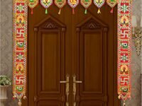 CraftVatika Handmade Toran Toranam Bandarwal Wall Door Hanging Ornaments for Main Gate Entrance, Home Office Diwali New Year Decorations, Home Decorative Items, 36 Inch