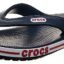 Crocs Unisex-Adult Casual Bayaband Flip Nvy/Pprnavy/Pepper(205393-4Cc-M10W12)Uk Size 9